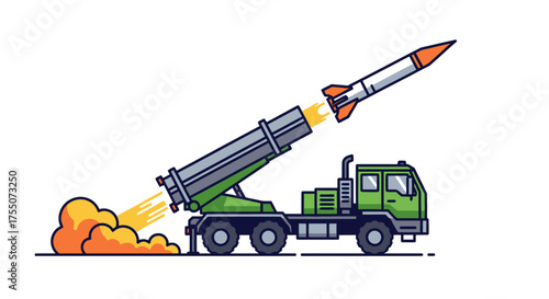 Line art vector illustration of a lively club scene with DJ dancers stage and spotlights.