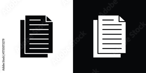 Copy icon. filled flat sign concept and web design