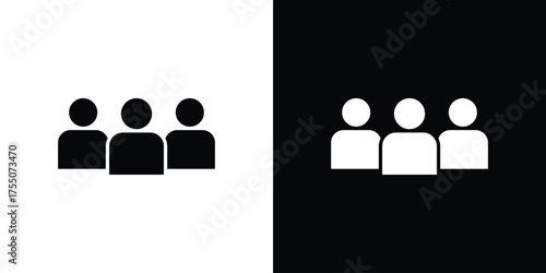 Community icon. filled flat sign concept and web design