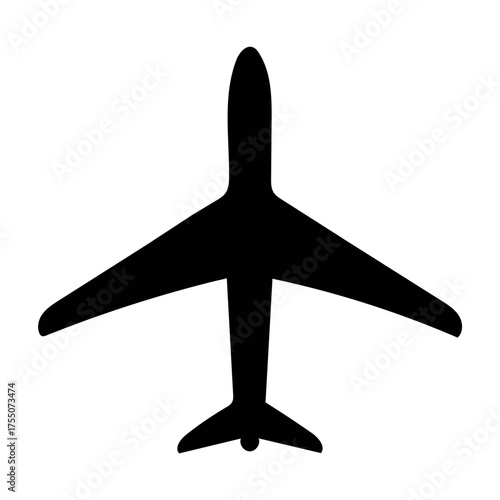 Airplane icon vector illustration for travel transportation flight and tourism design needs