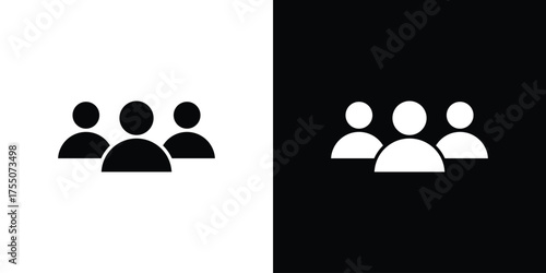 Community icon. filled flat sign concept and web design