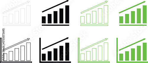 Stacked bar chart icon isolated on a white background. data graph symbol, ideal for analytics, business reports, dashboards, infographics, and statistical presentations.
