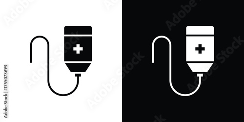 Chemotherapy icon. filled flat sign concept and web design