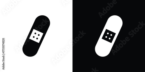 Bandage icon. filled flat sign concept and web design