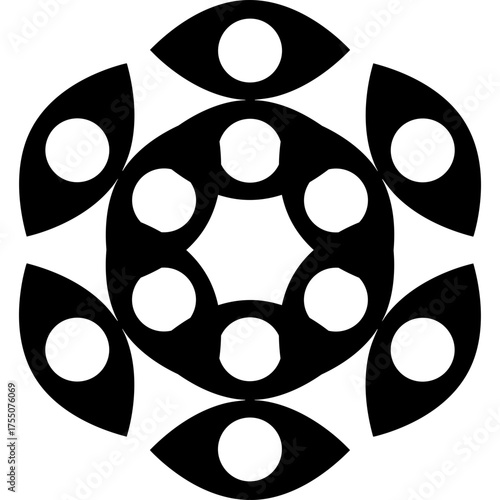 Abstract circular geometric shapes / Formas geométricas circulares abstractas / Abstrakte geometrische Kreisformen