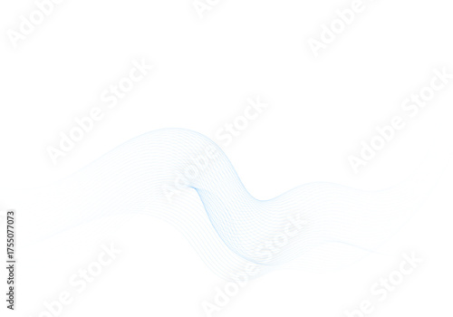 Light abstract horizontal wave of light blue dots on a white background. Eps 10