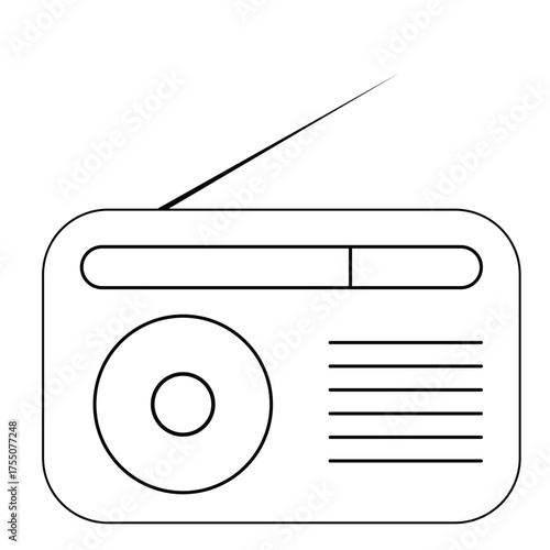 radio icon vector illustration