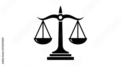 Scale of justice illustration in vector format