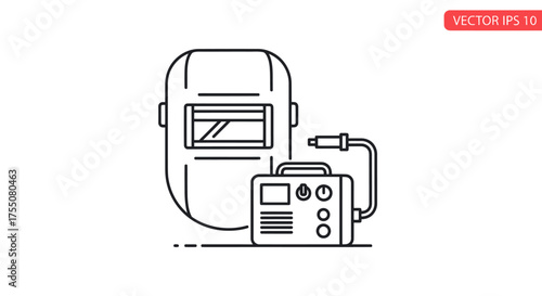 Protective Welding Mask and Compact Power Source Equipment.