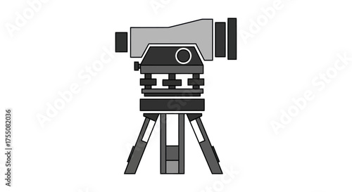 Surveying Instrument: A Theodolite on a Tripod for Precise Measurements.