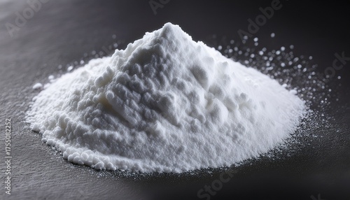 Magnesium Citrate Magnesium Citrate White Powder Supplement Close Up