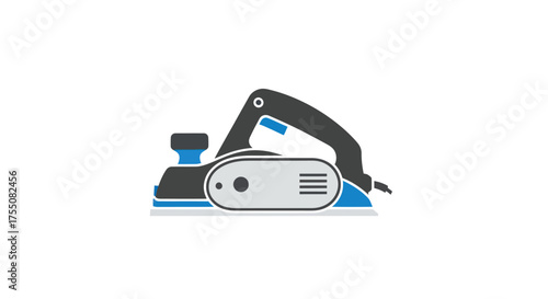 Electric Hand Planer Tool for Woodworking and Construction.