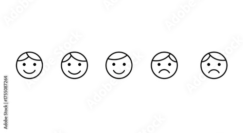 smile face set