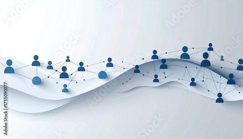 Abstract networking concept illustrating social connections in a digital world