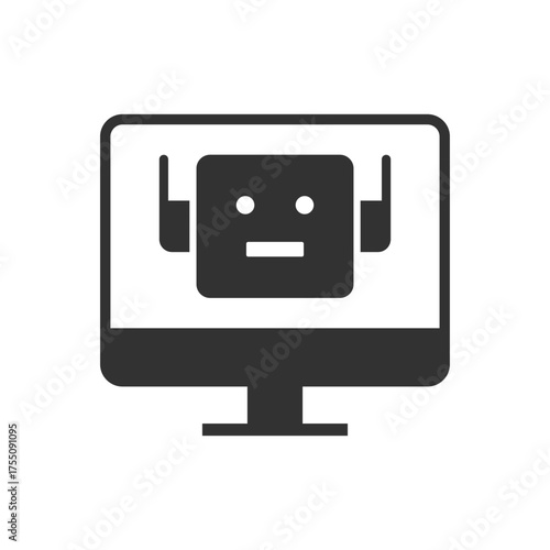 Computer Robot Icon