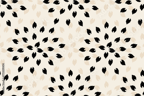Vector damask seamless pattern background. Elegant luxury texture for wallpapers, backgrounds, and page fill.Motifs Ikat floral embroidery.ethnic oriental pattern traditional.geometric folklore