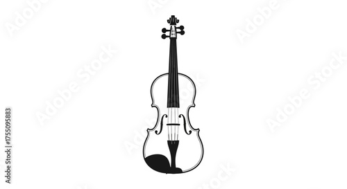 Violin stringed musical instrument classical music and orchestra concept