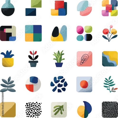 set of icons for design