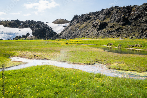 Hot Spring in Landmannalaugar in Iceland