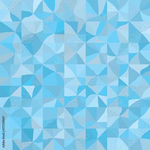 Blue seamless geometric vector pattern.