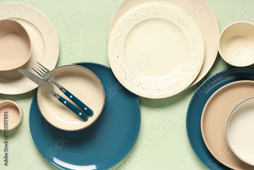 Assortment of empty ceramic...