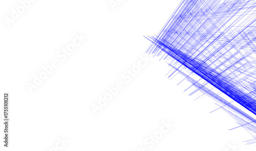 Modern building architectural 3d illustration