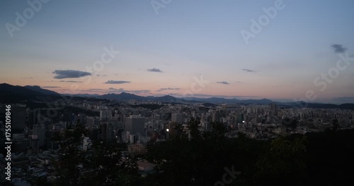 sunset in the mountains