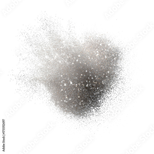 Sparkling Dust Particles on Black Background for Creative Projects