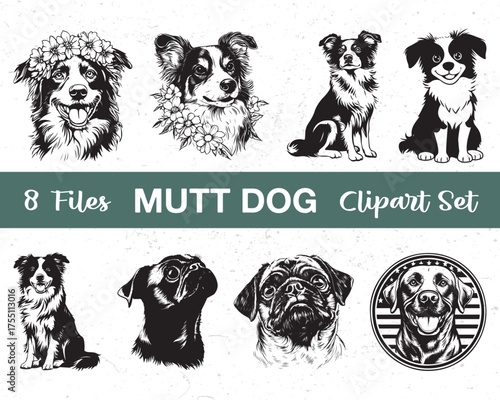 mutt dog clipart