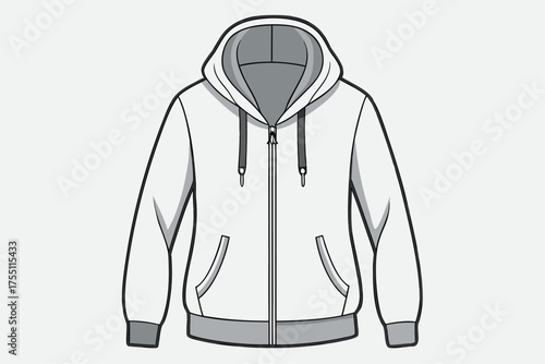 Vector business suit illustration: stylish men's fashion clothing design with a business jacket and collared shirt