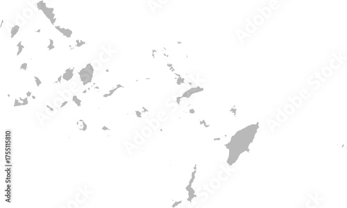South Aegean, Greece – administrative vector map with municipality boundaries (Web Mercator projection, PPT-compatible & fully editable)