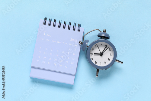 Calendar with alarm clock o...
