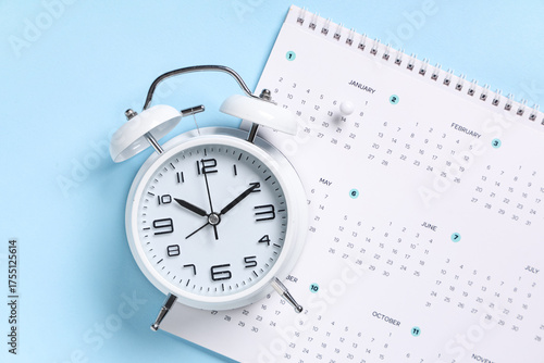 Calendar with alarm clock a...