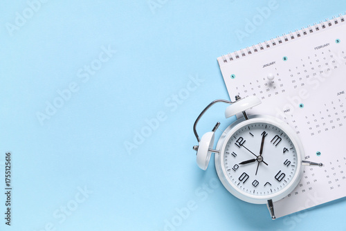 Calendar with alarm clock a...