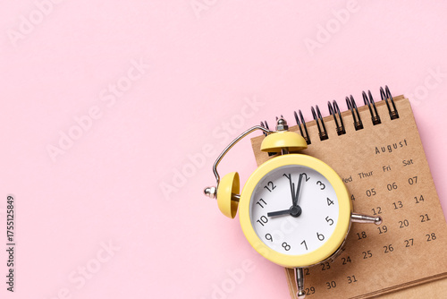 Calendar with alarm clock o...