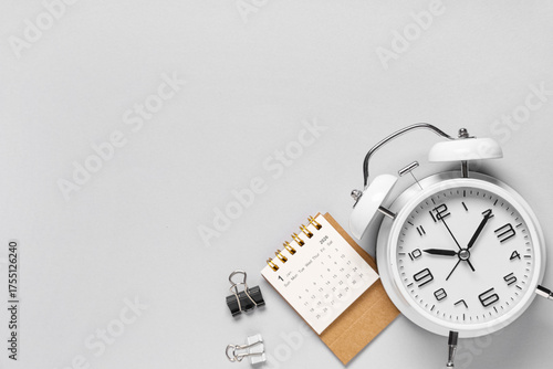 Calendar with alarm clock a...