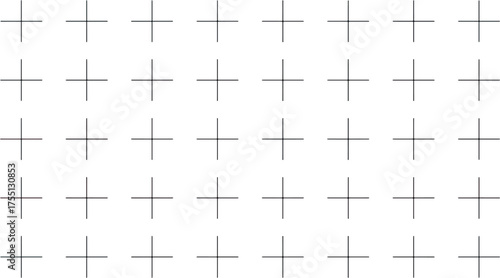 Hand Drawn Plus Sign Background Pattern Doodle Or Cross Mark Texture