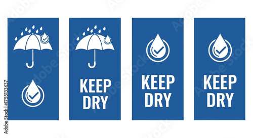 Important Handling Labels Indicating Fragile Contents Should Be Kept Dry During Shipping And Storage To Prevent Damage