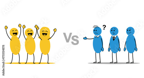 The Contrast Between a Happy Team and a Confused Group Trying to Understand Something New