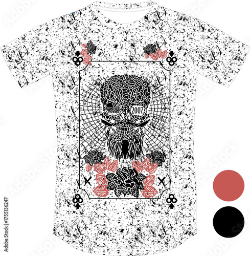 Stylish Skull T-Shirt Art