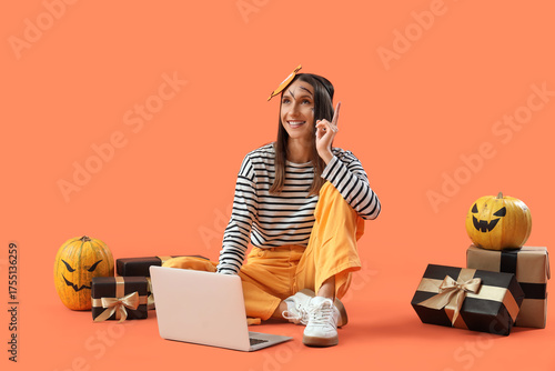 Beautiful young happy woman...
