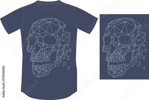 Rock'n'Roll Skull T-Shirt Art