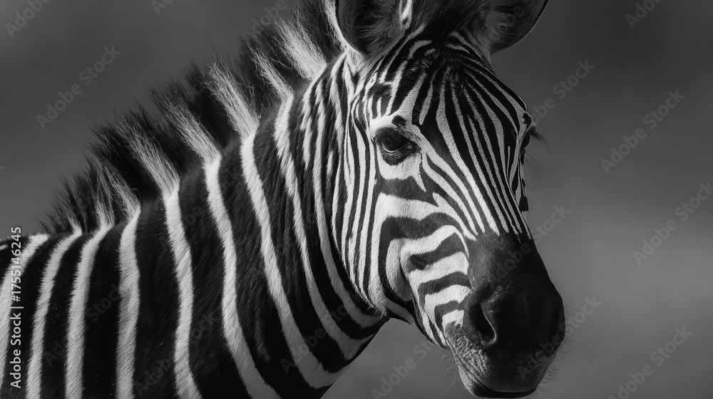 Fototapeta premium Striking Zebra Silhouette Amidst Mystical Night Sky A Captivating Stock Image for Marketing Campaigns, Inspiring Creativity and Evoking a Sense of Freedom.