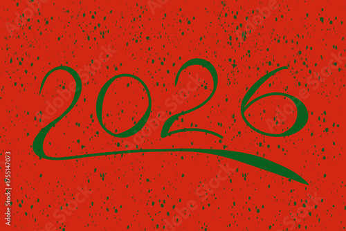 New year celebration 2026 illustration
