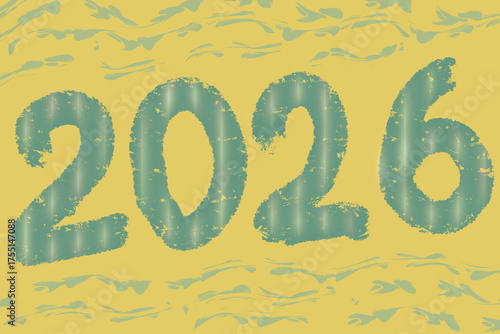 New year celebration 2026 illustration