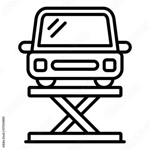 Hydraulic Car Icon