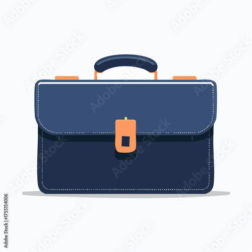 Illustration vectorielle minimaliste d’une mallette de pouvoir