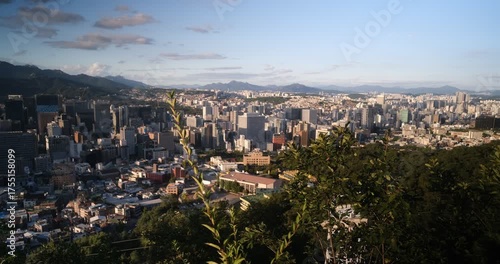 panorama of the city in korea
