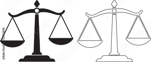 Scales of justice illustration symbolizes legal balance and fairness in court
