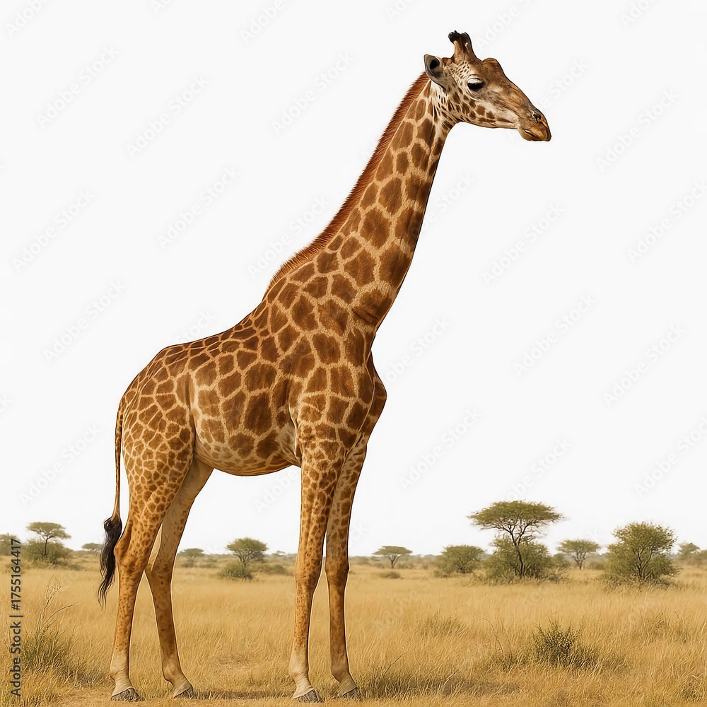 Fototapeta premium a giraffe in the grass